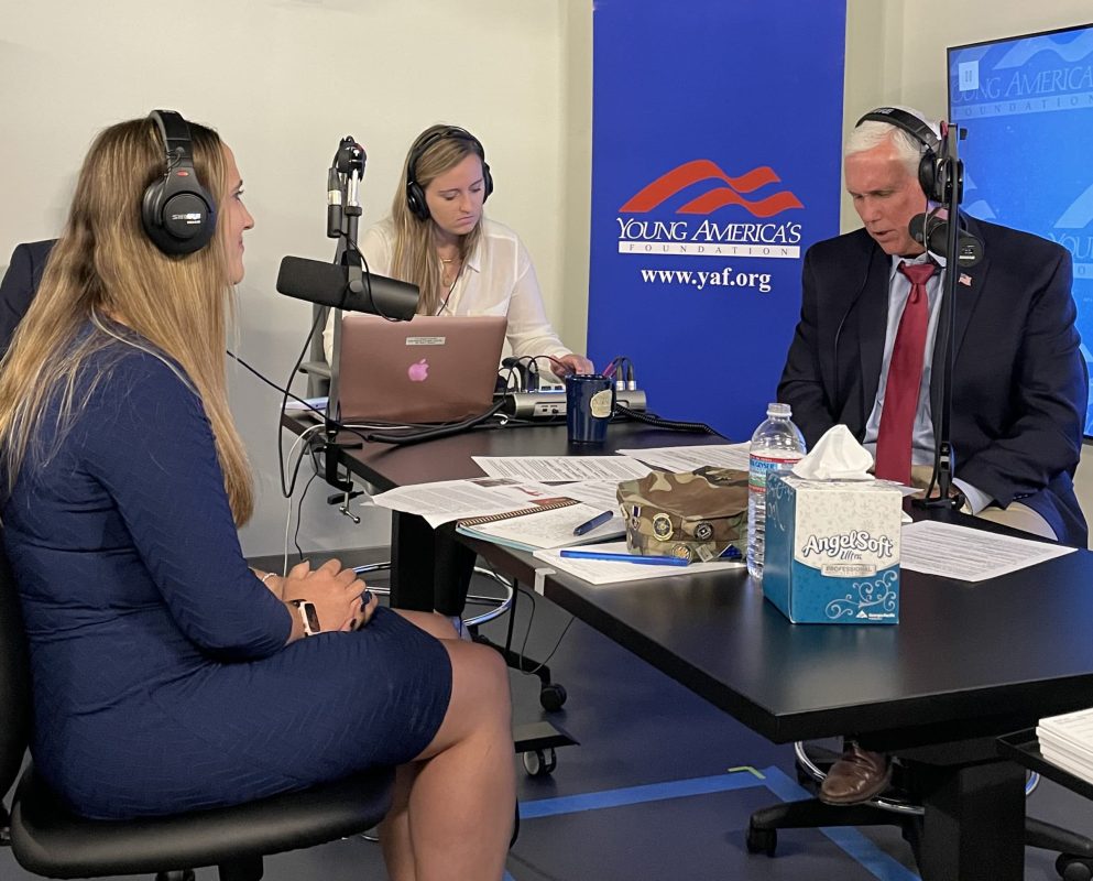 Freedom Alliance Scholar Brandi Anderson talks with Former Vice President Mike Pence